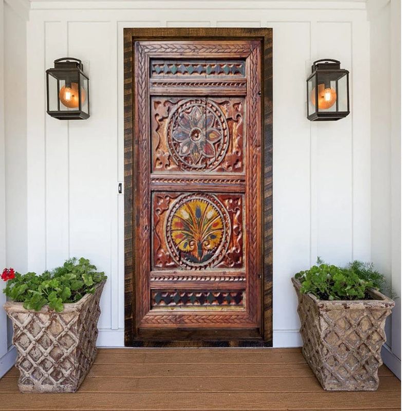 Vermont's Hidden Gem 14 Remarkable Details Of A 1898 Stone Colonial Revival On Expansive Land - Decor Hint Carved Wood Entry Doors