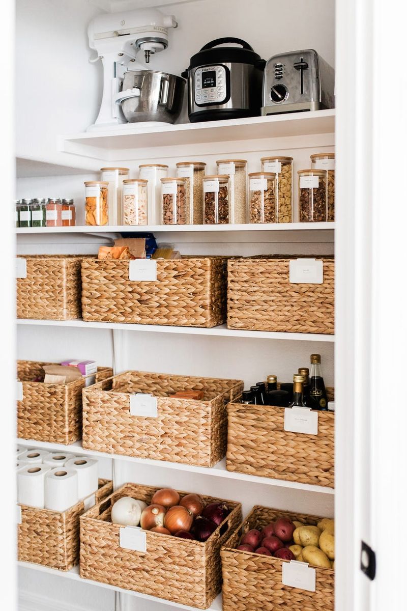 Matching Containers in Open Shelves