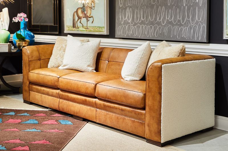 20 Couch Styles That Are So Cringe, According to Designers - Decor Hint Faux Distressed Leather