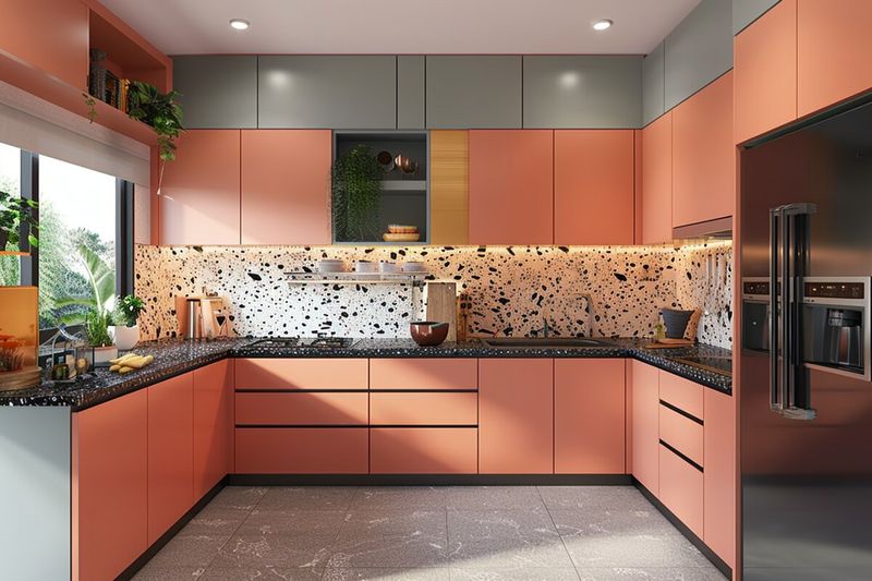 16 Colors To Paint Your Small Kitchen Cabinets That Aren't Just White - Decor Hint Coral