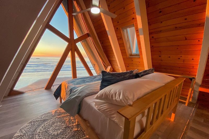 Oceanfront A-Frame on Oregon's Rugged Coast