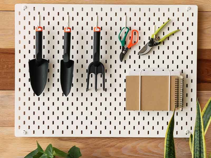 14 Clever Storage Tricks For Cleaning Up Your Backyard - Decor Hint Pegboard Organization Systems