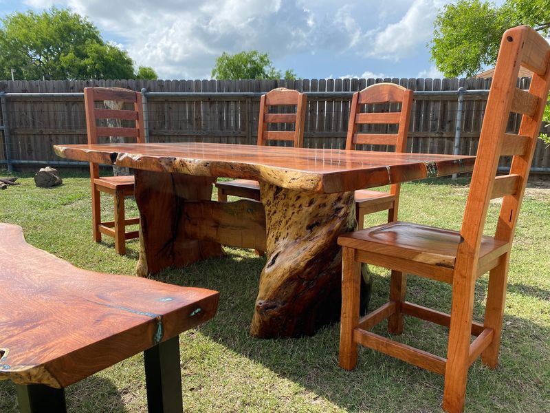 8 Rustic Furniture Treasures That Prove Texas Design Trends Never Go Out Of Style - Decor Hint Handcrafted Mesquite Wood Tables