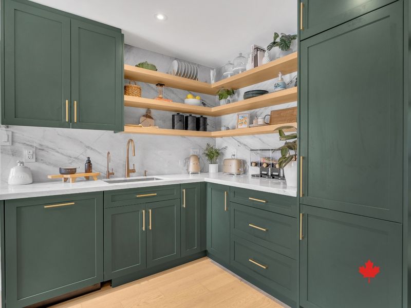 Green with Brass Accents