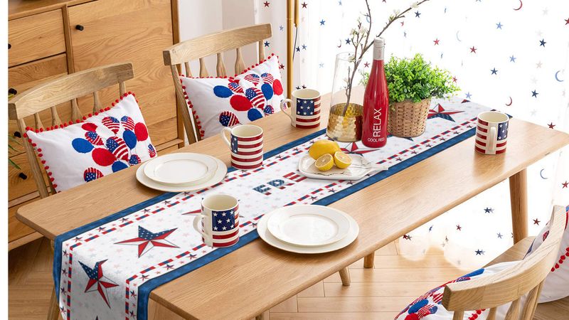 8 Fourth Of July Decorations Ideas That Are Easy, Adorable And Affordable - Decor Hint Starry Night Table Runner
