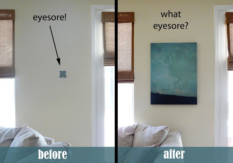 12 Interior Decor Eyesores And How To Hide Them - Decor Hint Thermostat Eyesores