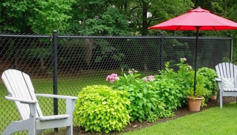 Chain-Link Fencing Instead of Solid Privacy