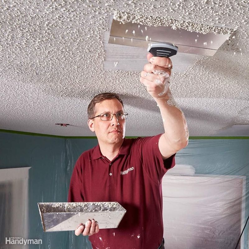 In My Experience These 10 Home Trends Will Devalue Properties By 2025 And These 5 Already Have - Decor Hint Popcorn Ceilings (already devaluing)