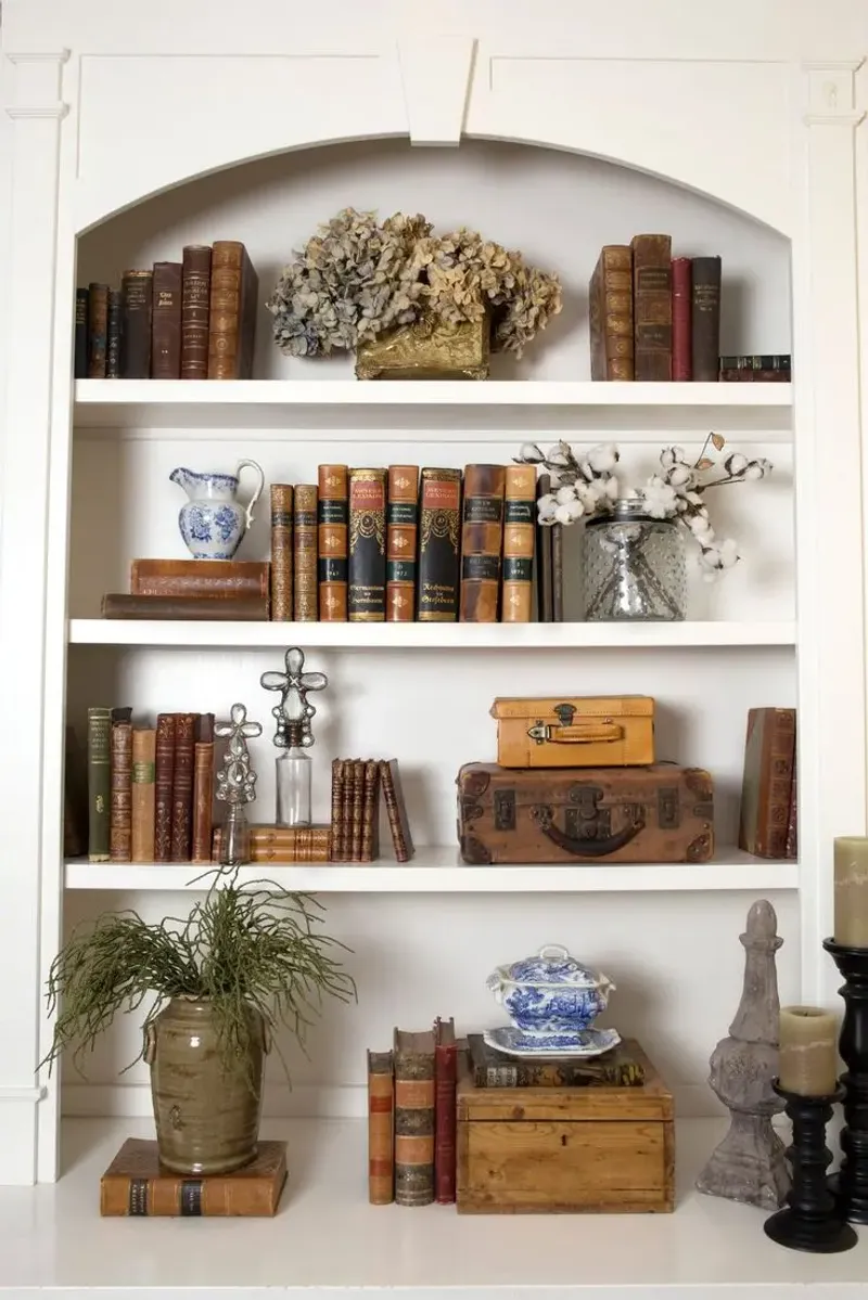 How To Style 14 Of The Most Common Items You'll Find At Thrift Stores In Your Home - Decor Hint Vintage Books