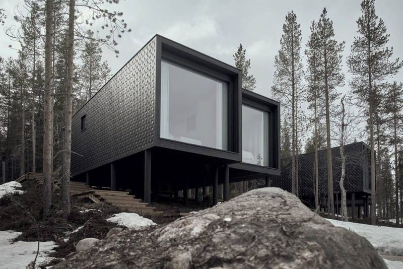 15 Black Homes That Break All The Rules - Decor Hint Arctic Midnight Manor