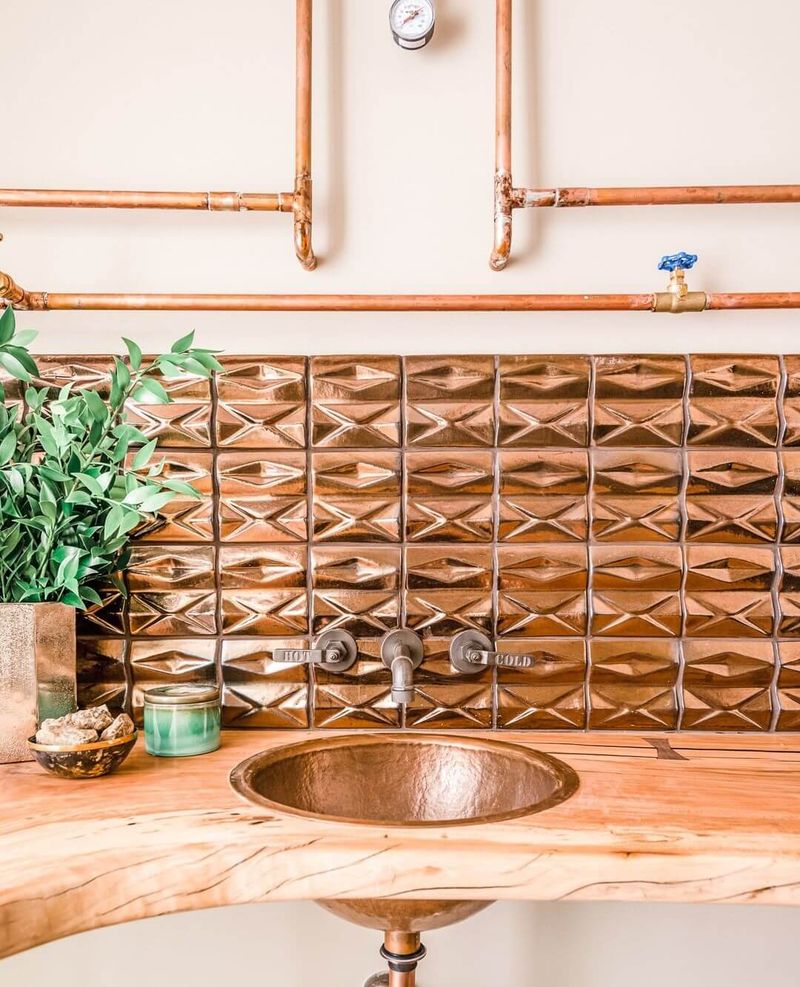 8 Rustic And Elegant Decorating Ideas Inspired By Tennessee Homes - Decor Hint Copper Fixture Focal Points