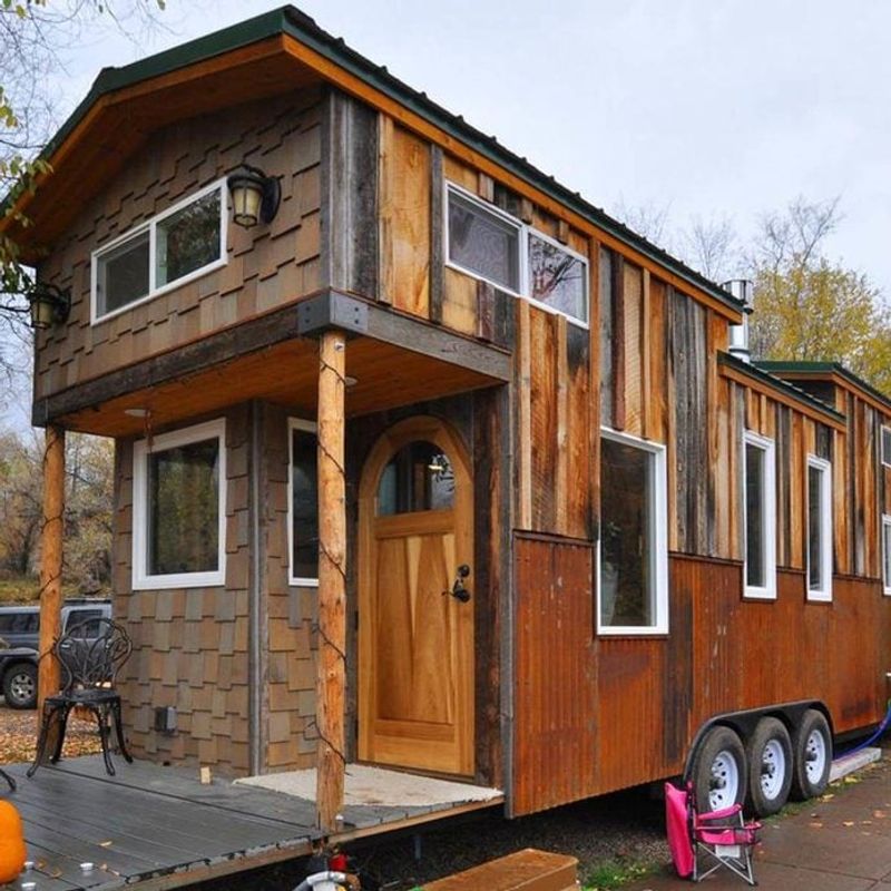 Tour 11 Tiny Homes Built From Recycled Materials - Decor Hint Farm Trailer Tiny House