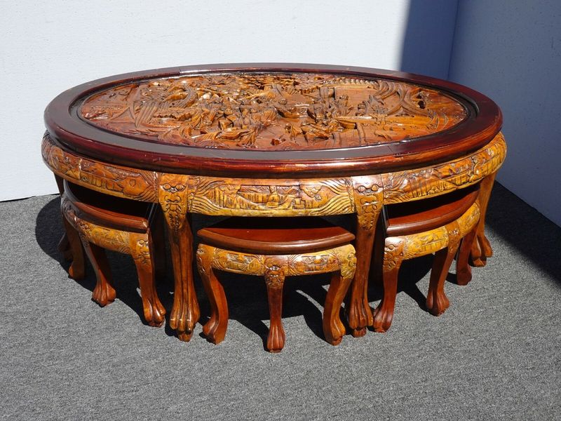 Heavy Carved Coffee Tables