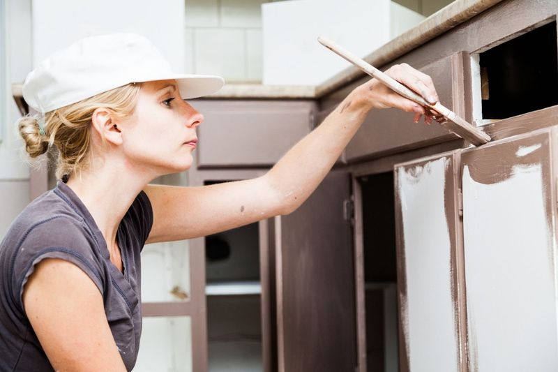 How To Paint Kitchen Cabinets Like A Pro In 10 Simple Steps - Decor Hint Apply Primer