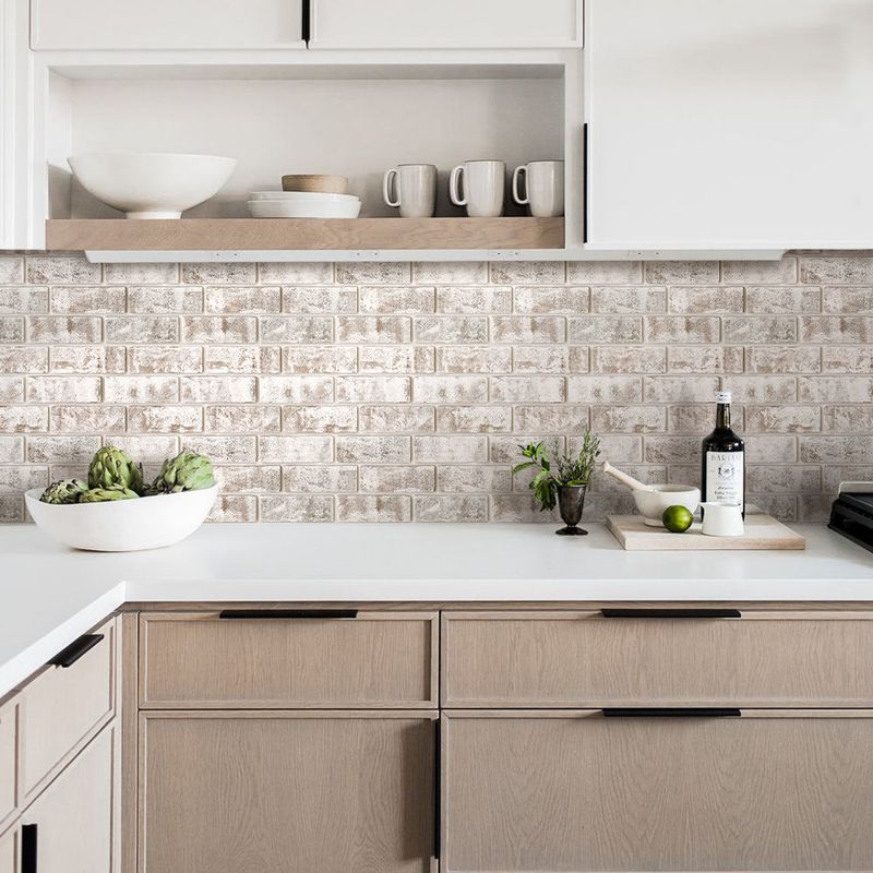 Faux Stone Backsplashes