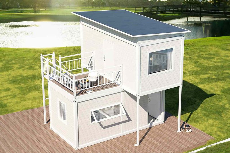 How This Amazon Tiny Home Packs Two Bedrooms And A Massive Balcony Into A Compact Space - Decor Hint Double-Layer Independent Living Space For Flexibility