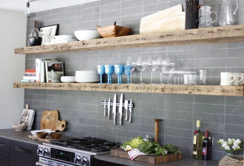 Open Shelving Showcasing Texan Pride
