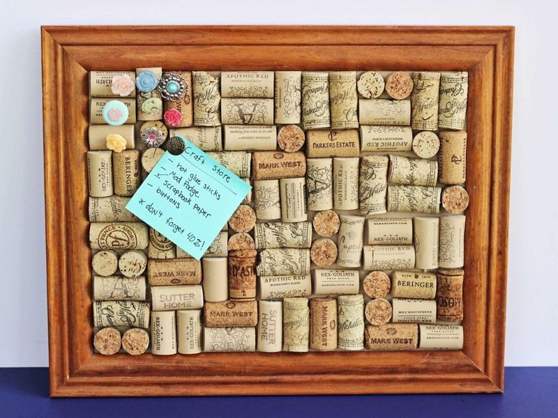 Easy Weekend Wins: What New York DIYers Are Creating - Decor Hint Wine Cork Bulletin Board