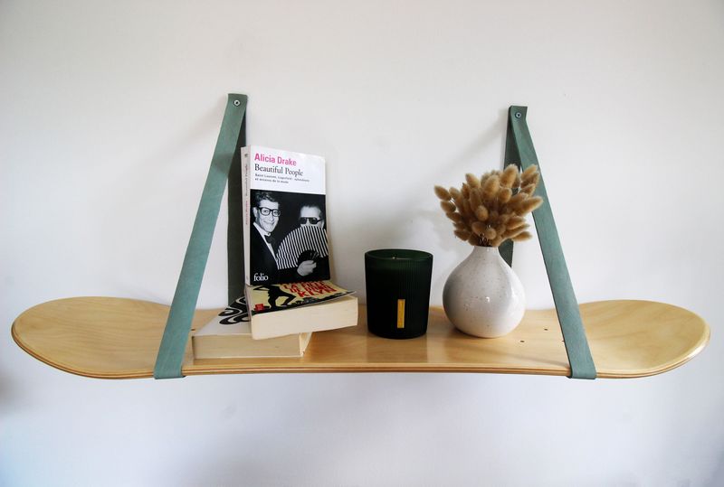27 Quick, Easy Upcycling Hacks Anyone Can Do - Decor Hint Skateboard Shelves