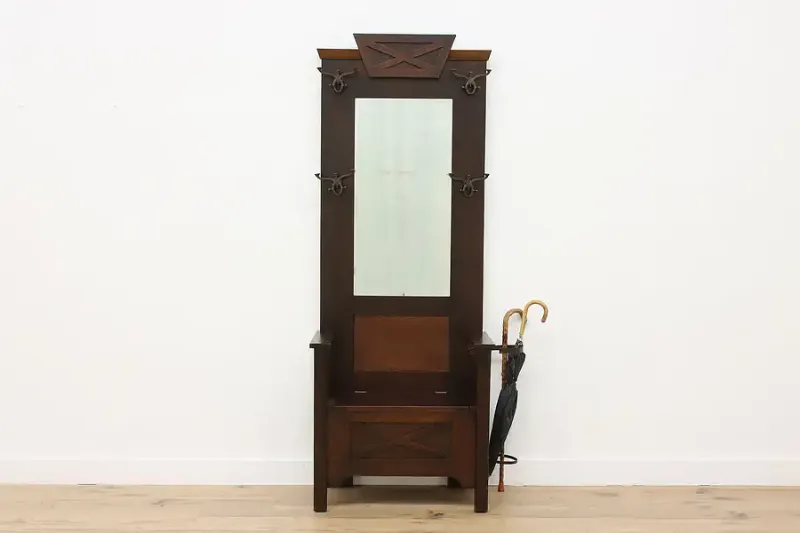 Collectors In Pennsylvania Say These 9 Antiques Will Boom And 9 You Should Sell Now - Decor Hint Mission-Style Hall Trees Climbing In Value