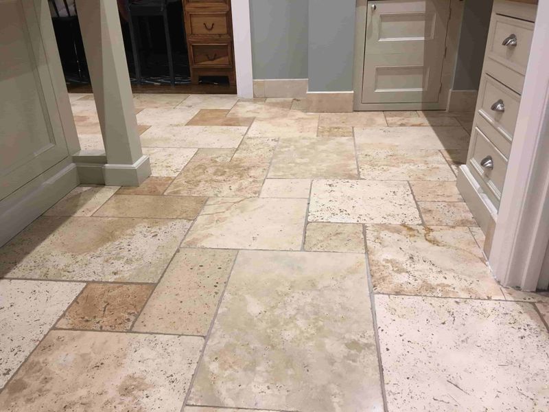 10 Kitchen Flooring Trends That Are Out In 2025 And 4 That Shouldn't Even Cross Your Mind - Decor Hint Travertine Tile
