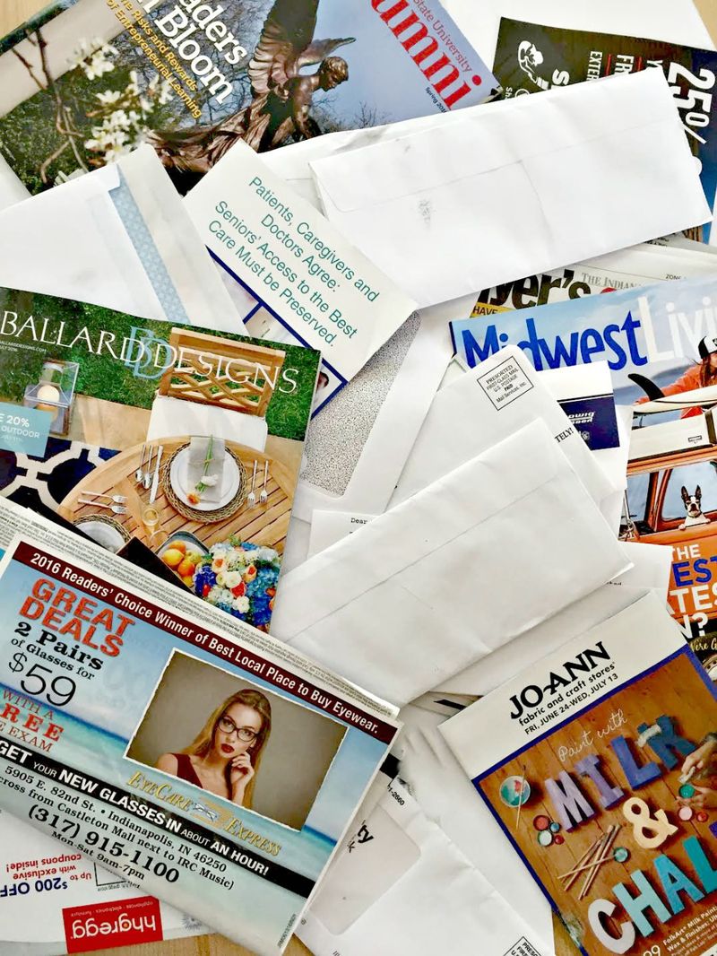 Piles of mail