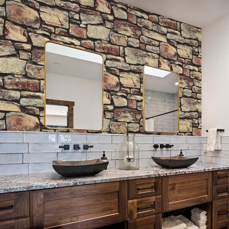 Faux Stone Accent Walls