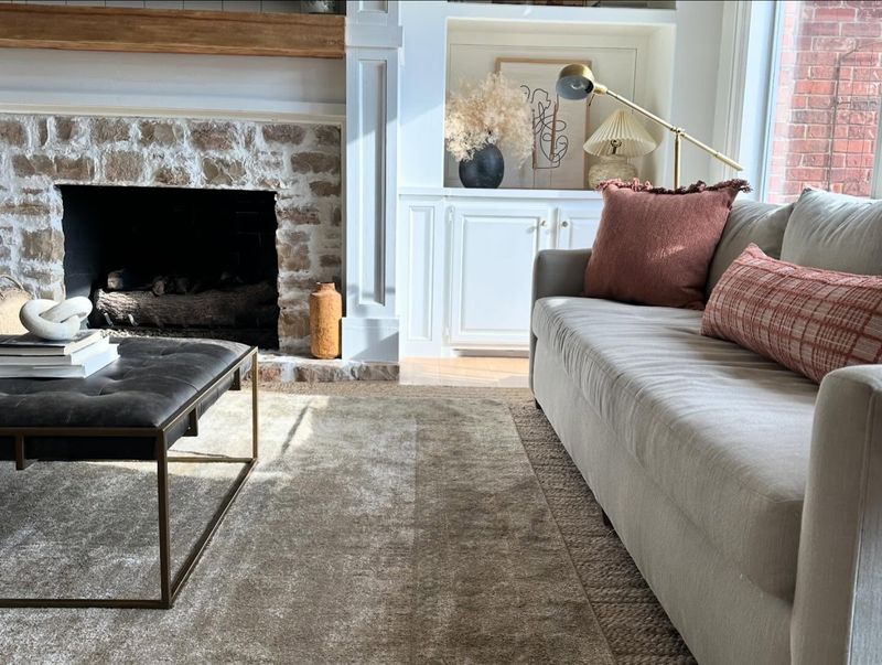 A Cozy Living Room Makeover - Decor Hint Cozy Area Rug Layering