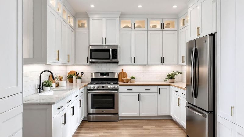 19 Diverse Examples That Say White Is The Best Color For Kitchen Cabinets - Decor Hint Brightens Kitchens with Limited Natural Light