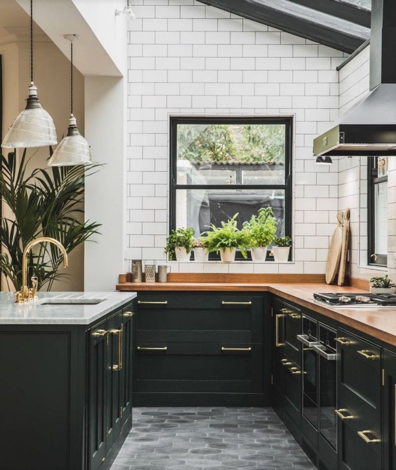 Subway tile backsplashes