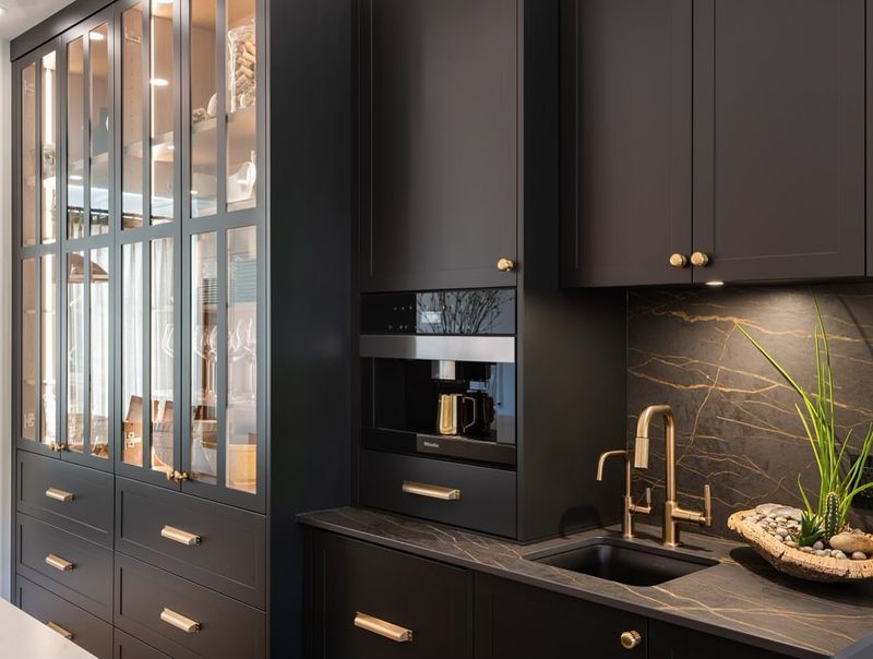 16 Best Kitchen Renovations Ever - Decor Hint Dramatic Black Cabinets