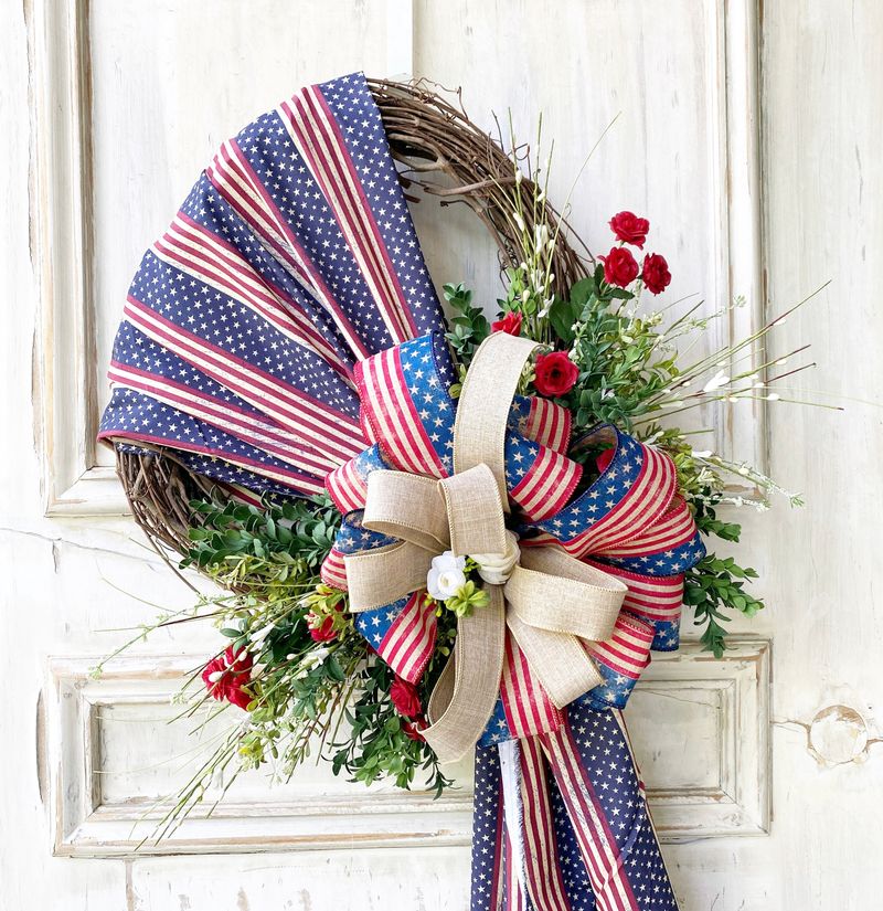 Make Your Fourth Sparkle With These 16 Red White & Blue Decor Tips - Decor Hint Star-Spangled Wreaths