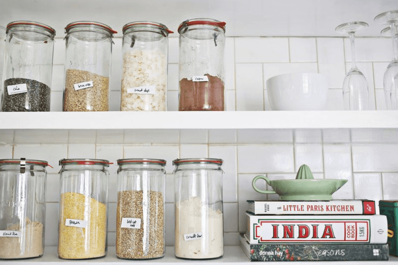 Glass Container Organization
