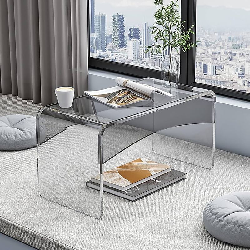 Maximize Your Space 13 Stylish Designs For Small Living Rooms - Decor Hint Glass or Acrylic Furniture Pieces