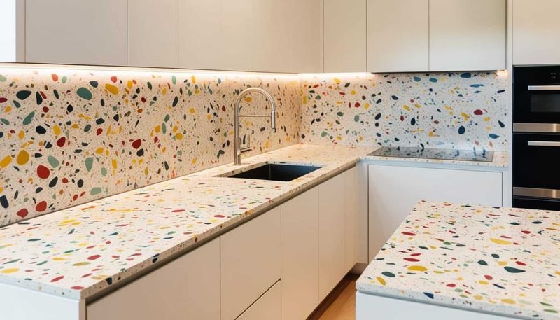18 Popular Countertop Materials That Are Least Expensive And What To Know About Them - Decor Hint Terrazzo
