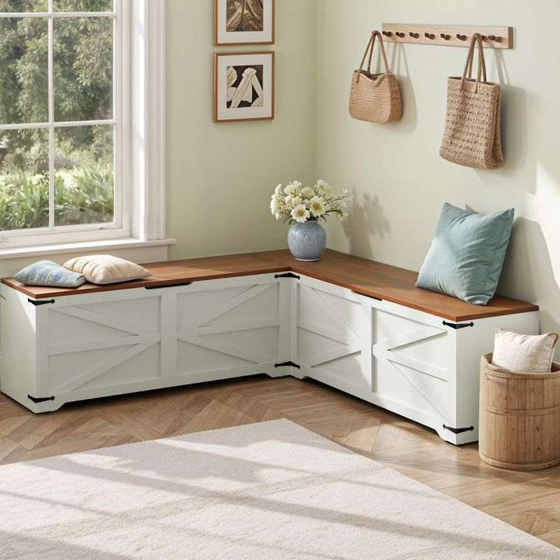 25 Corner Solutions That Turn Dead Space Into Your Favorite Spot - Decor Hint Corner Storage Bench