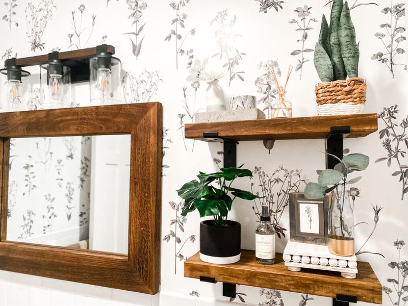 19 Smart Ways To Use That Space Above The Toilet - Decor Hint Bathroom Plant Shelf
