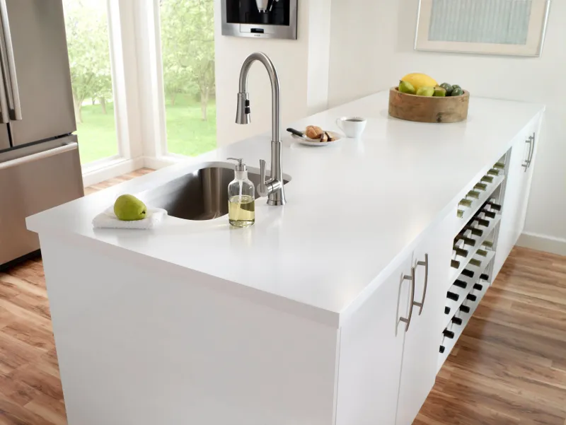 18 Popular Countertop Materials That Are Least Expensive And What To Know About Them - Decor Hint Acrylic Resin