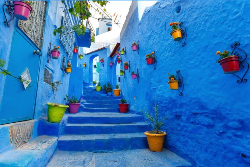 We've Tracked Down The Most Colorful Homes In The World - Decor Hint Chefchaouen's Blue Mountain Town