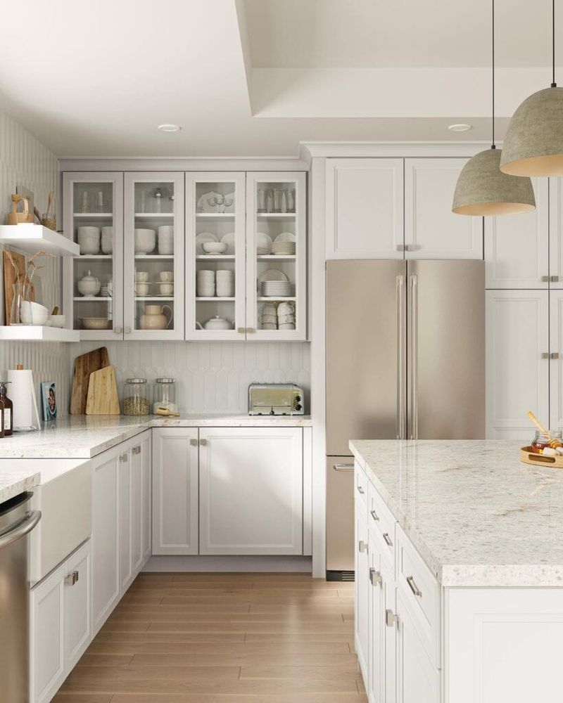 Glass-Front Upper Cabinets