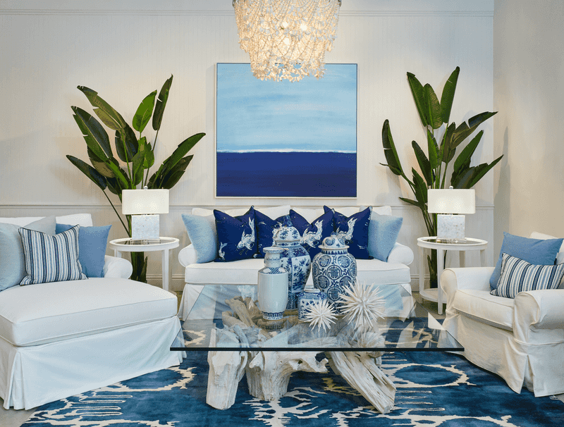 Florida Coastal Furniture Ideas To Bring The Beach Home - Decor Hint Slipcovered Seating In Sea Tones