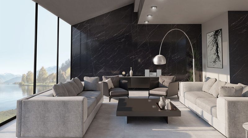 Marble and Matte Black