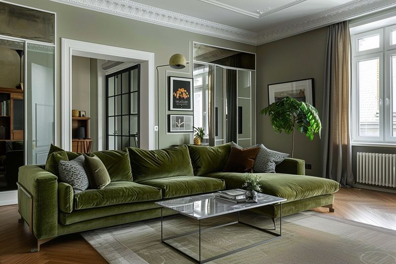 7 Old-Fashioned Couch Colors Still Hiding In Kentucky Homes, And 8 Better Picks For 2025 - Decor Hint Olive Drab