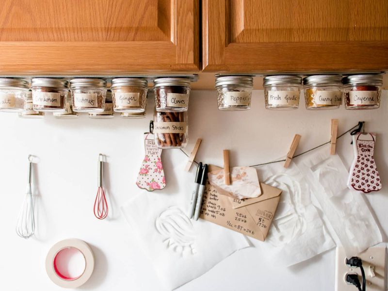 33 Organizing Hacks To Transform Your Home - Decor Hint Magnetic Spice Jars