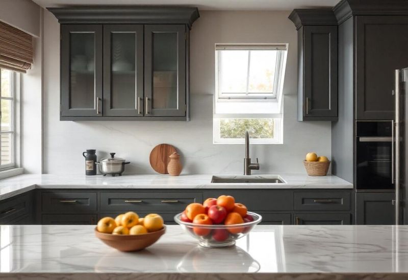 12 Kitchen Colors Designers Say You Should Try In 2025 Instead Of Many Shades Of Green (Plus 6 More Gorgeous Shades) - Decor Hint Smoky Charcoal