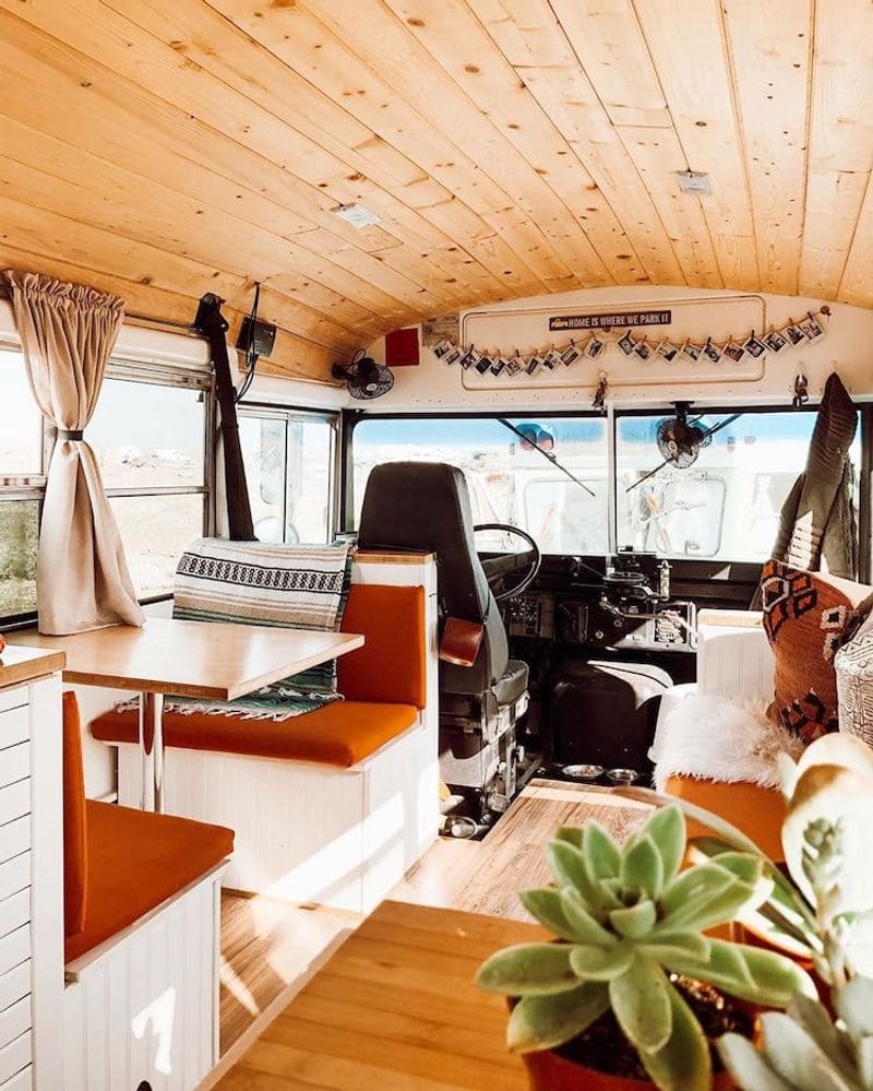 11 Brilliantly Creative Tiny Homes Made From Vehicles - Decor Hint School Bus Conversion