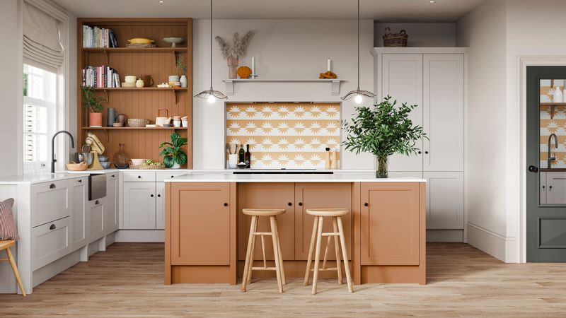 16 Kitchen Cabinet Colors That Look Amazing In Every Kitchen - Decor Hint Warm Terracotta