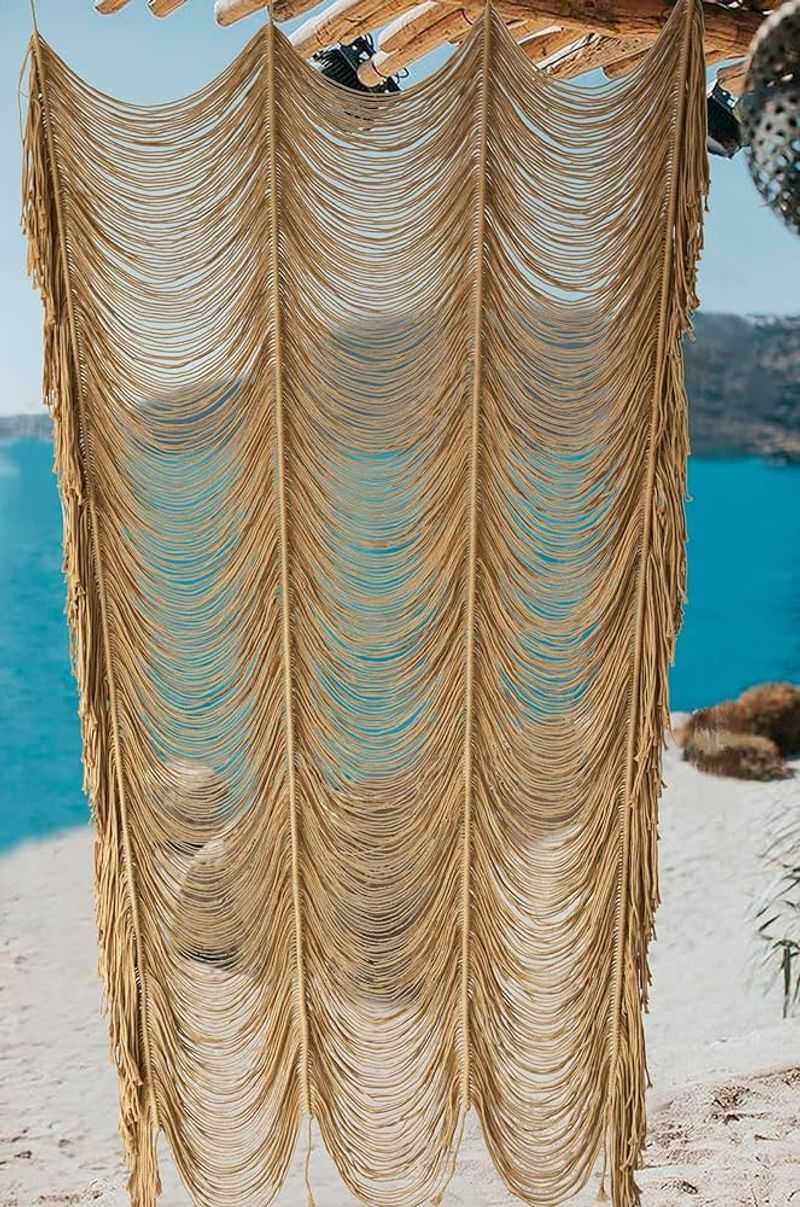 25 Outdoor Shower Ideas That Give Off BIG Beach House Energy - Decor Hint Rope-Hung Curtain Entry