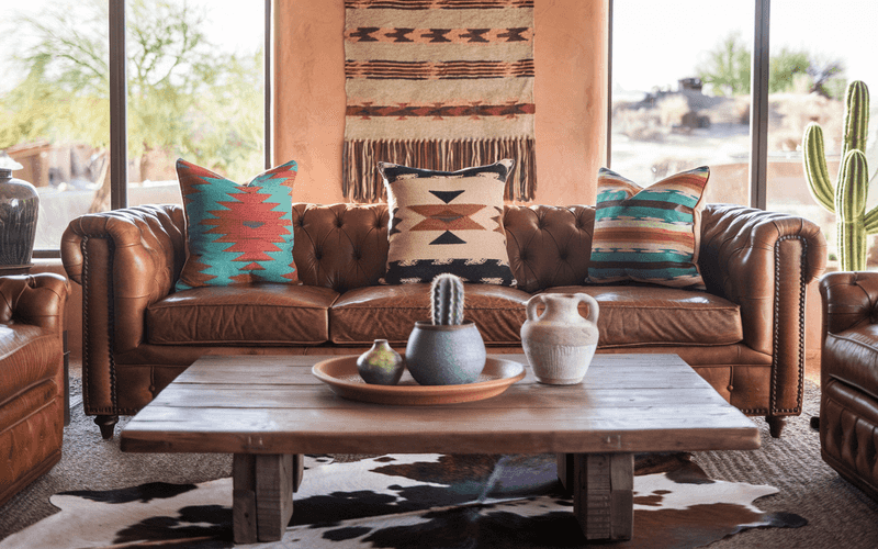 13 Desert-Inspired Decor Elements Found In Arizona Living Rooms - Decor Hint Southwestern-Style Throw Pillows