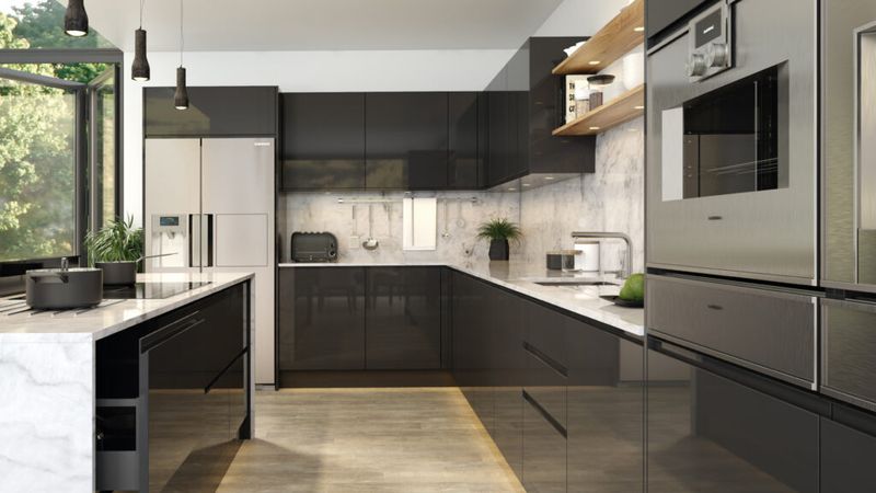 High-Gloss Cabinets